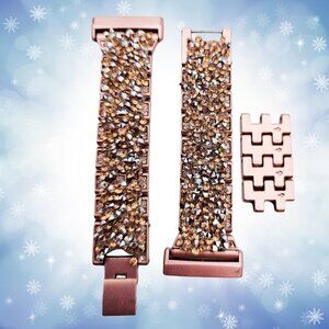 Rose Gold Sparkle Replacement Band Fitbit Sense / Sense 2 / Versa 3 / Versa 4